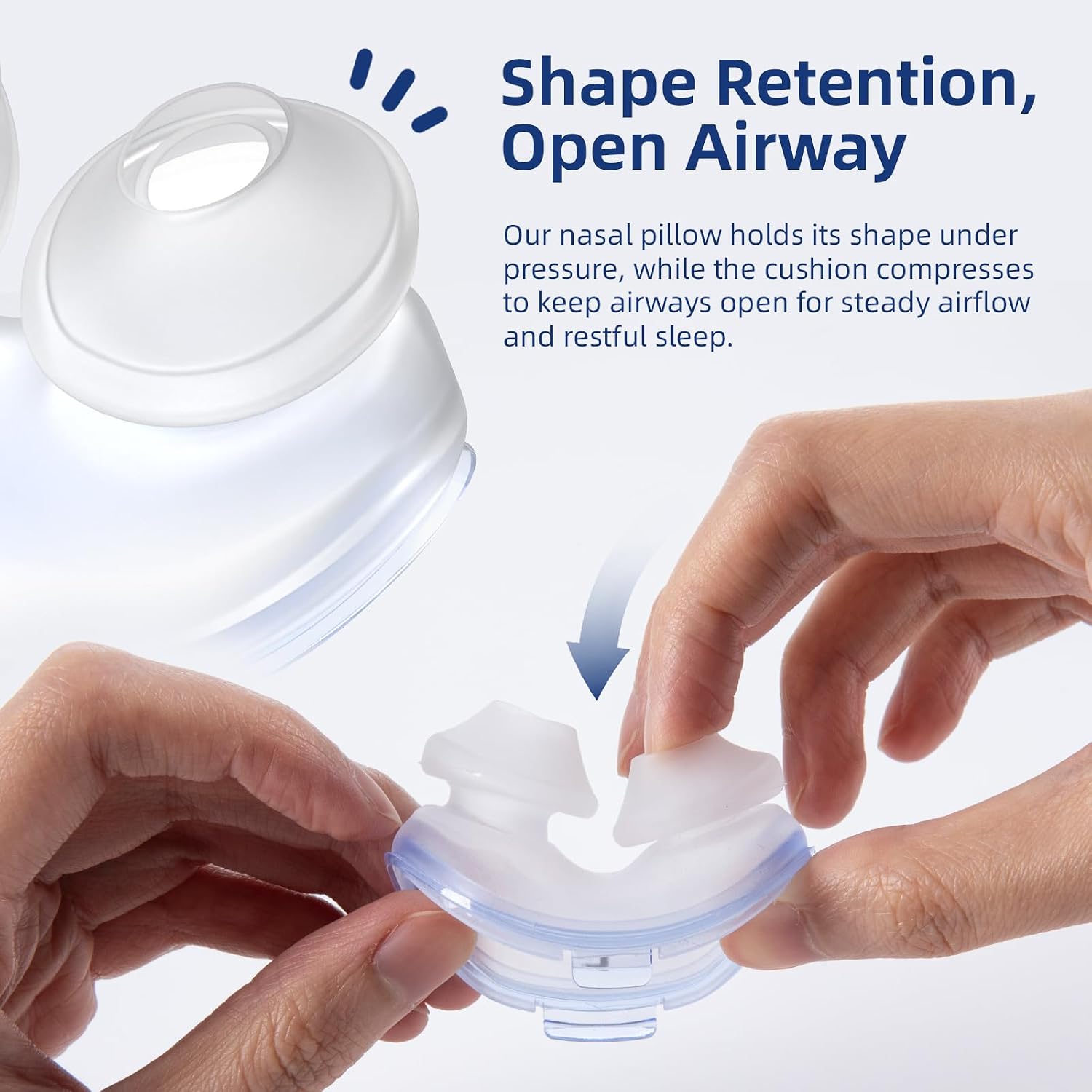 Detalle de CUORD YTH-P10L-NEW Nasal Pillow Cushion for AirFit P10, Large, 2-Pack