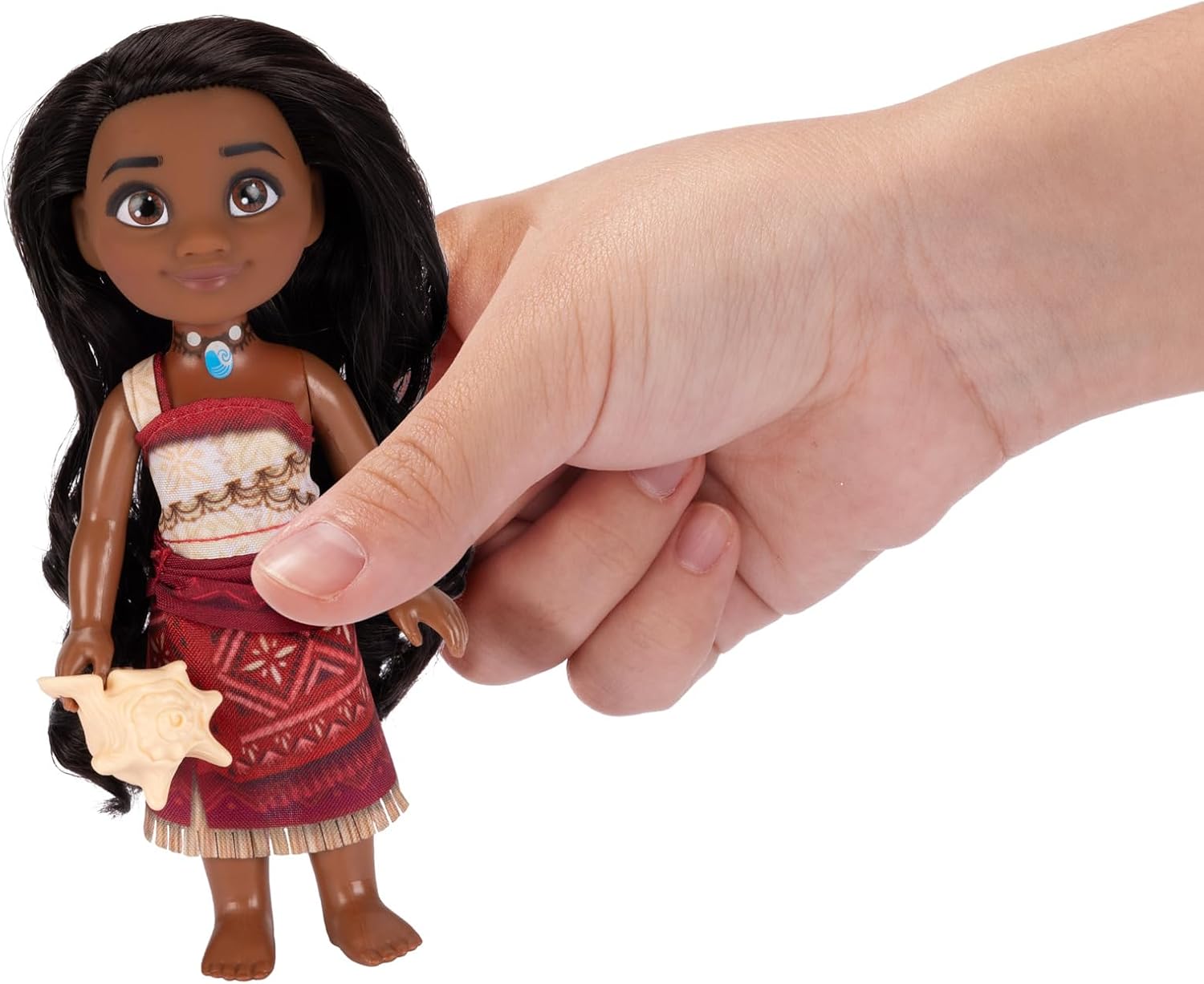 Detalle de Jakks Pacific Vaiana 2: Kleine Puppe (15 cm) mit Muschel-Zubehör