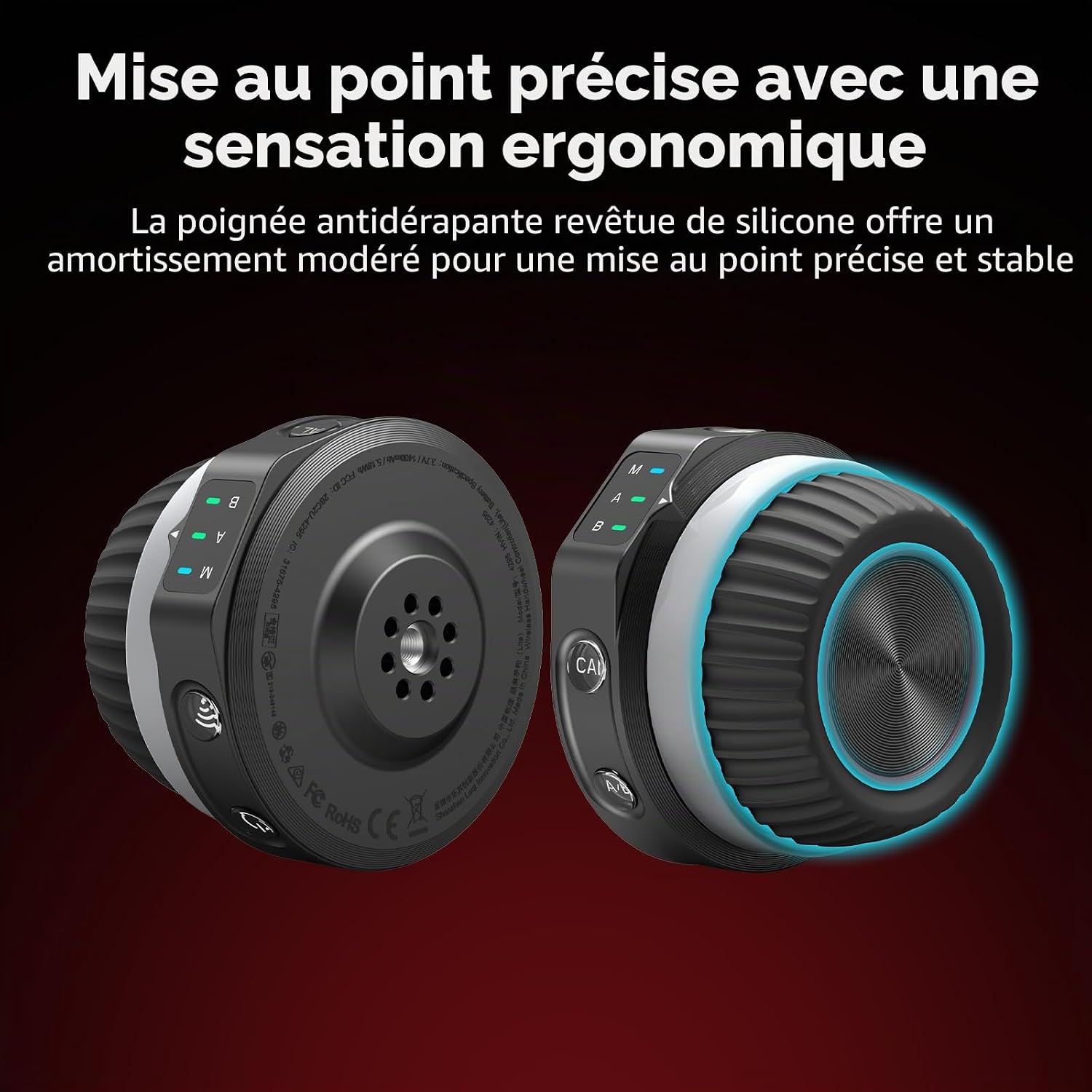 Detalle 2 de SMALLRIG Contrôleur de Volant Sans Fil (Lite) pour Follow Focus – AB sur Une Touche, 21 h d’autonomie