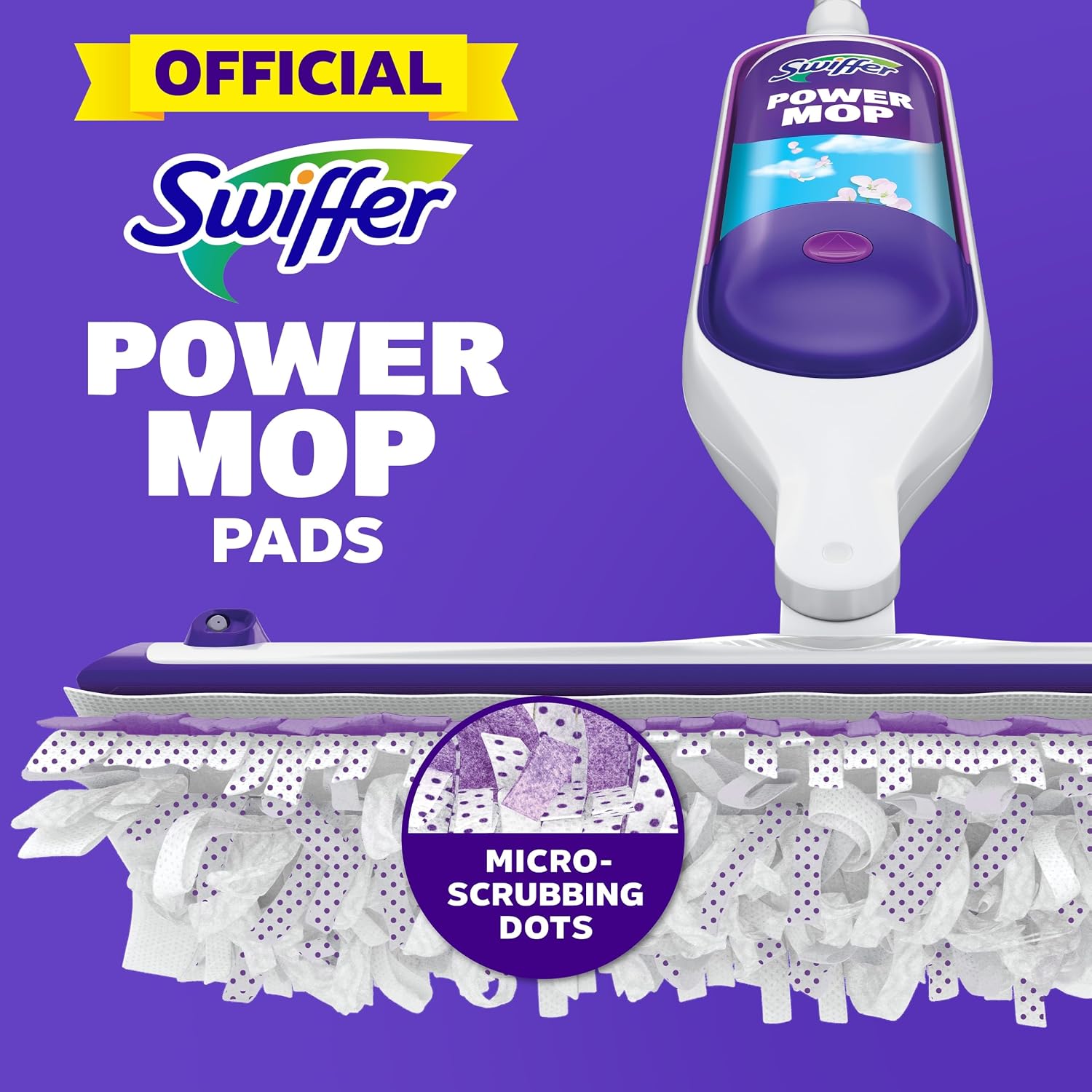 Detalle de Swiffer PowerMop Multi-Surface Mopping Pad Refills (11 Count) for Floor Cleaning