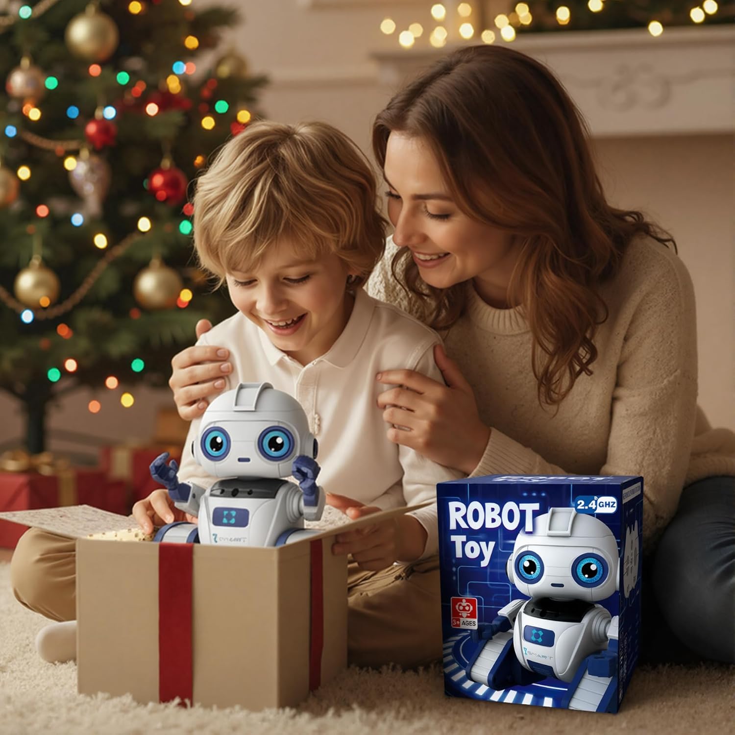 Thumbnail 1 de Ophy Roboter Kinder Spielzeug – Wiederaufladbar, projizierend, mit Gestensensor und Musik