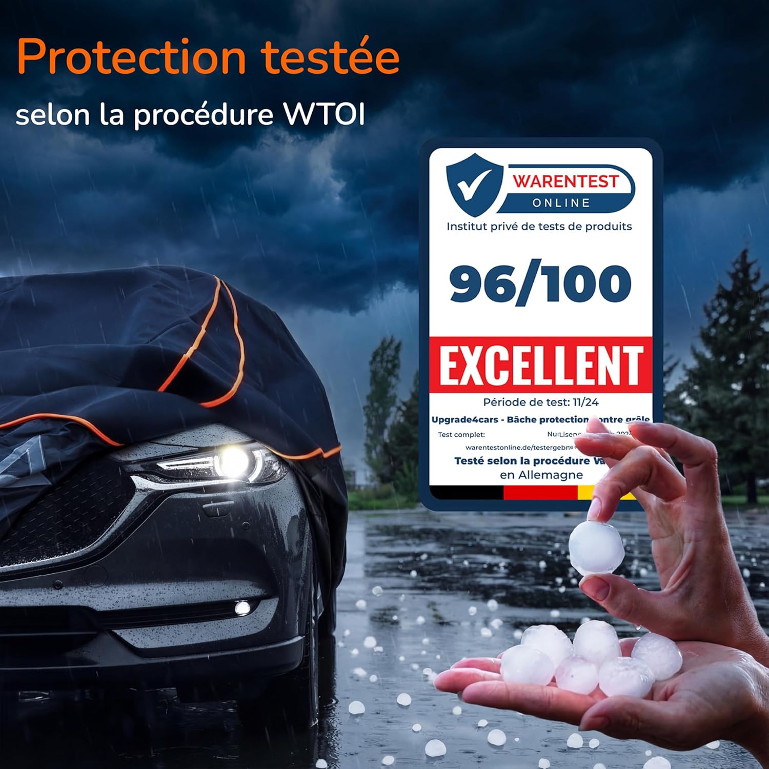 Thumbnail 2 de Upgrade4cars Bâche de Protection 460x185x120 cm