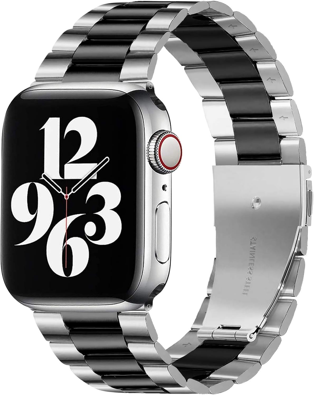 Detalle de Triblanc Stainless Steel Apple Watch Band – Compatible with Ultra, Series 9 to 1