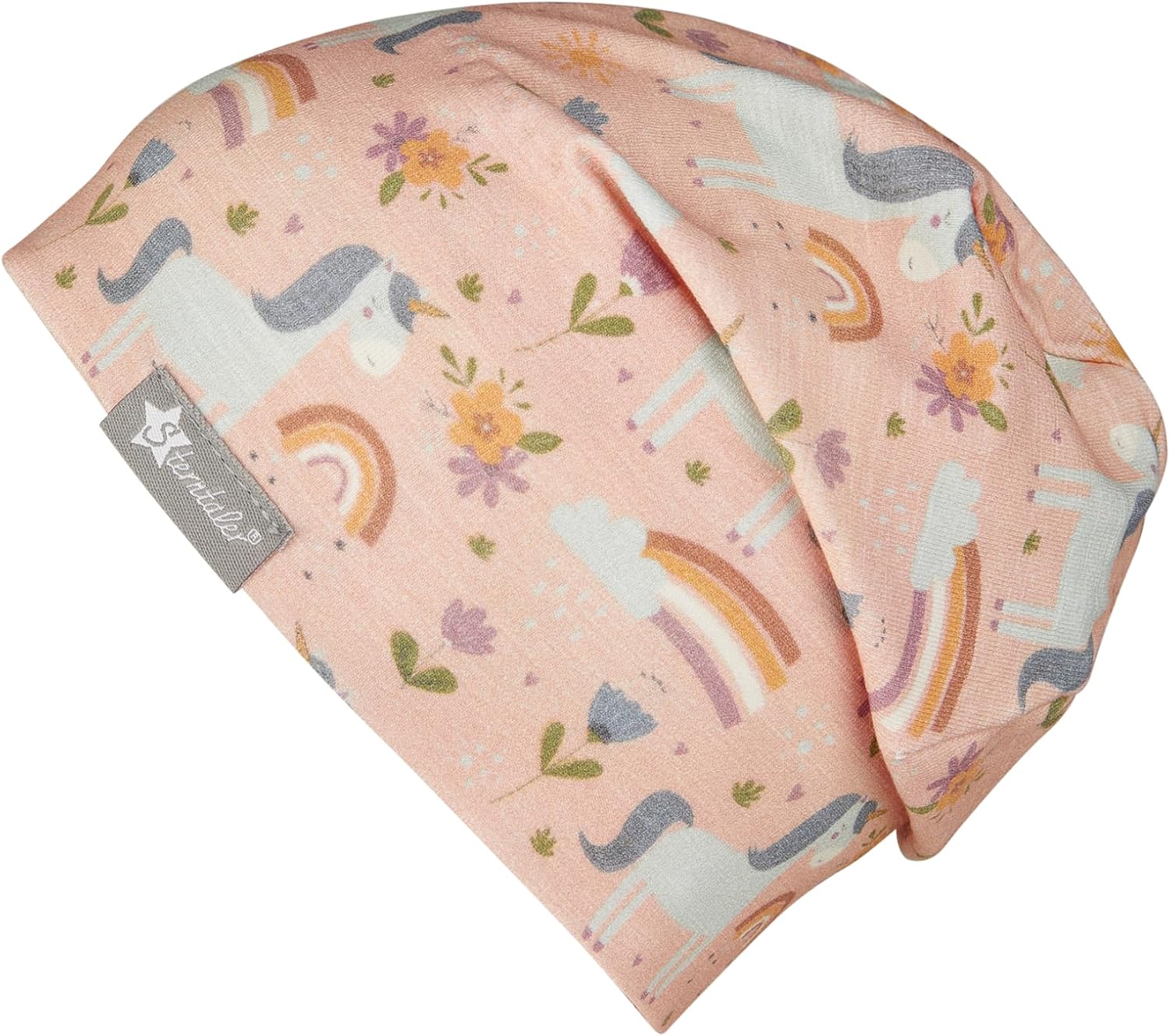 Thumbnail 2 de Sterntaler Bonnet Fille – Beanie imprimé licorne, jersey flammé et haut teneur en coton