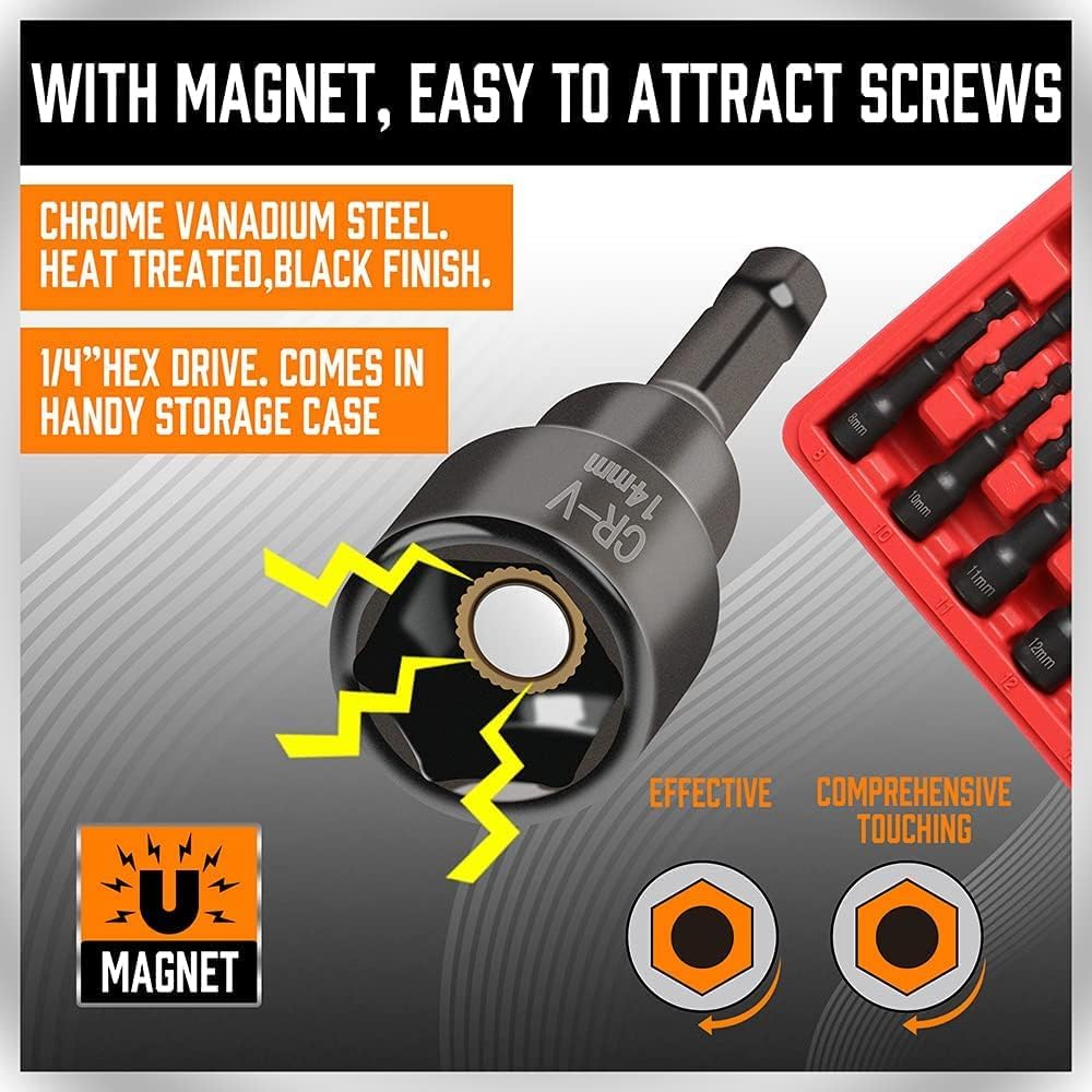 Thumbnail 5 de Magnetic Nut Driver Set, 12-Piece