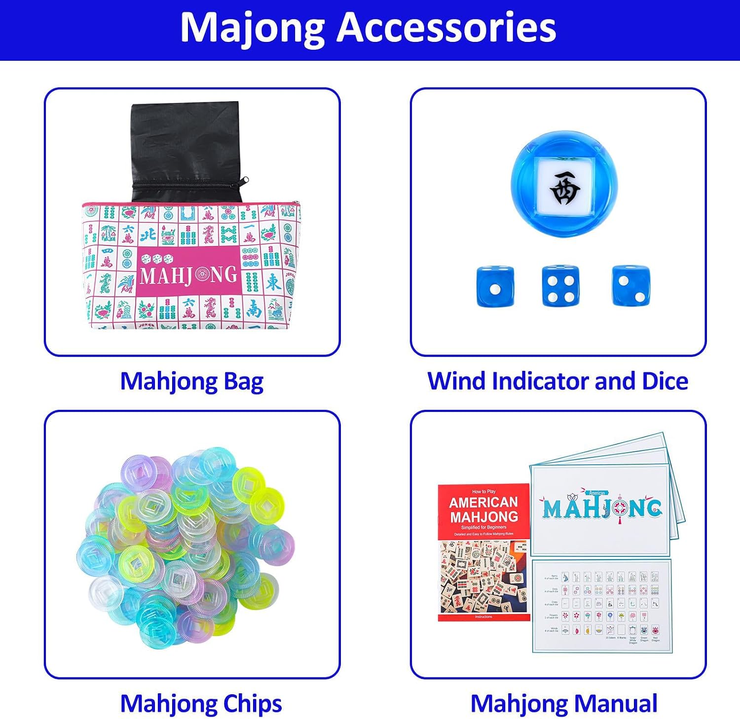 Detalle de My Mahjong Trove American Mahjong Set, 1.2-Inch Tiles