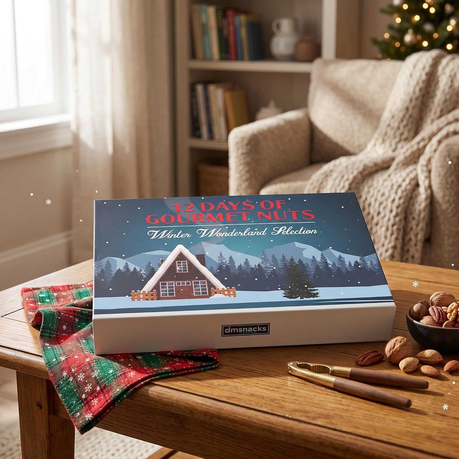 Detalle 2 de SUGAR PLUM 12-Day Gourmet Nut Advent Calendar Gift Box