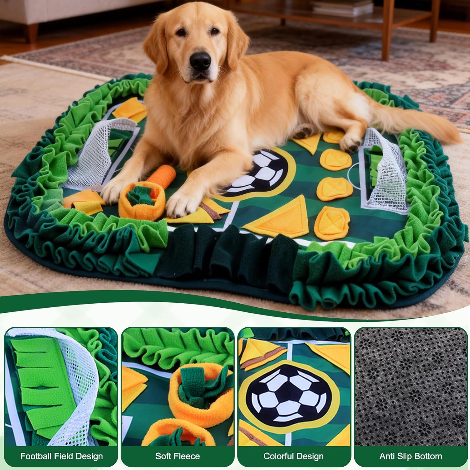 Detalle de Snuffle Mat for Dogs and Licky Mat with Suction Cups – 70x50 cm