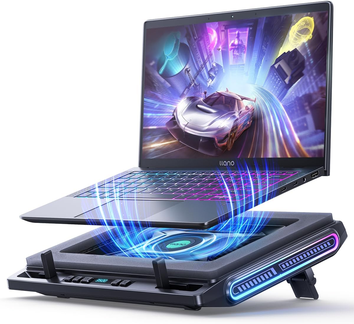Detalle de llano V10 Laptop Cooling Pad