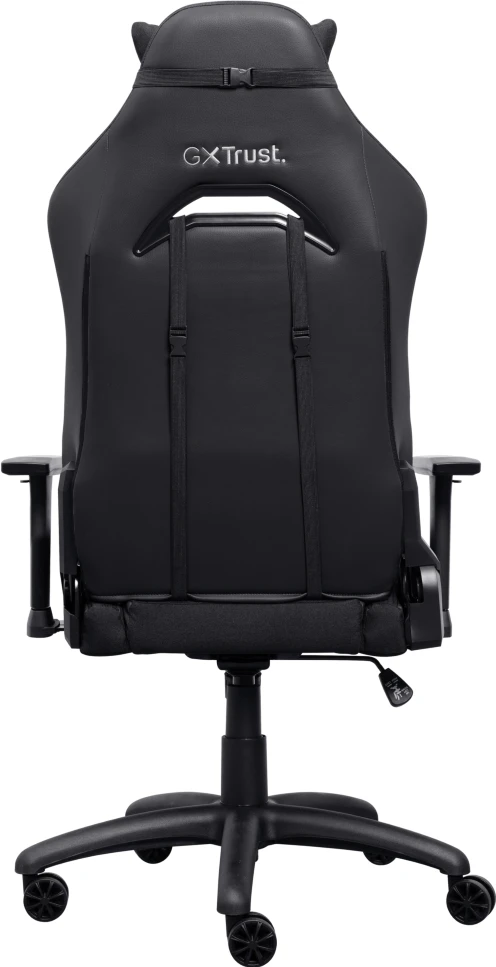Detalle de Trust GXT 714 Ruya Gaming-Stuhl (schwarz) – mit verstellbarer Rückenlehne bis 180° und verstellbaren Armlehnen