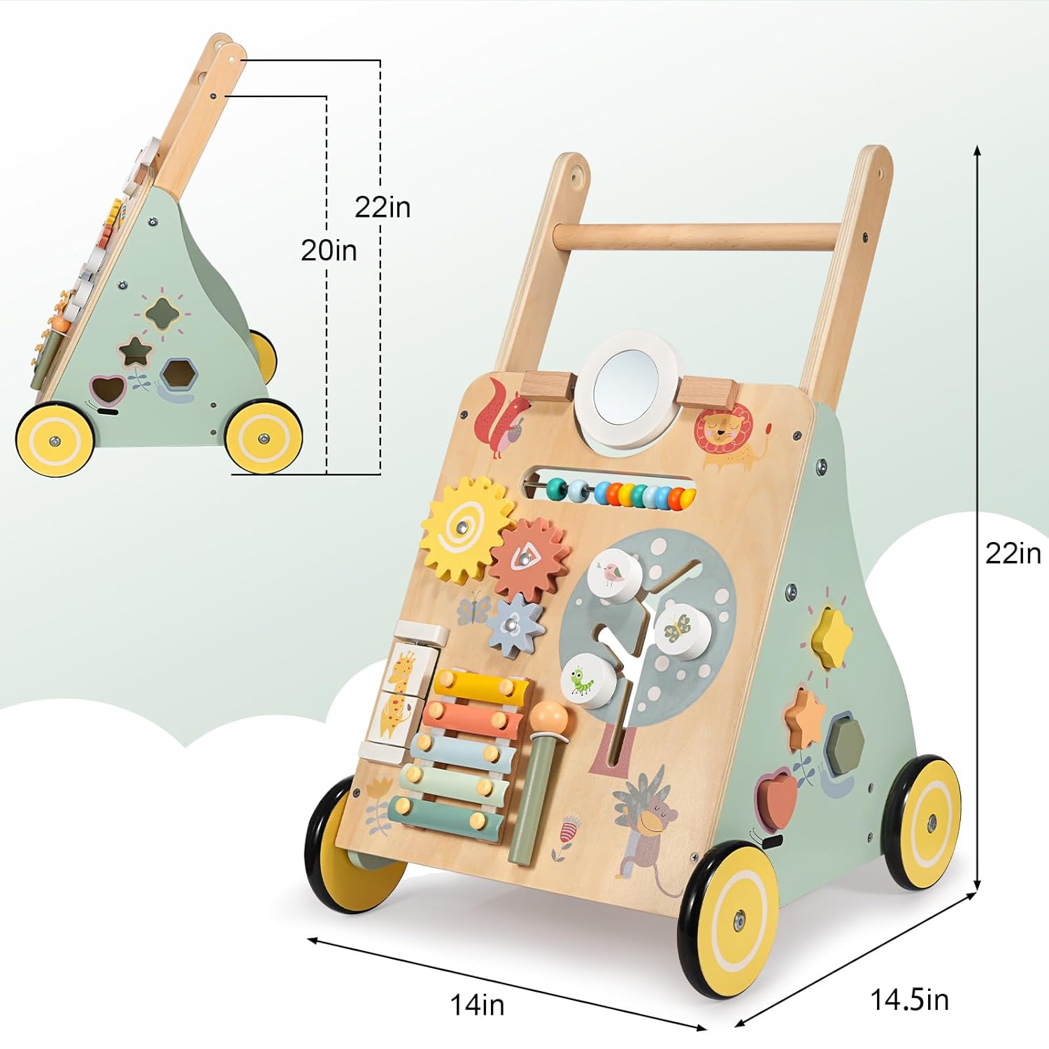 Thumbnail 4 de Baby Lauflernwagen Holz – Montessori Spielzeug