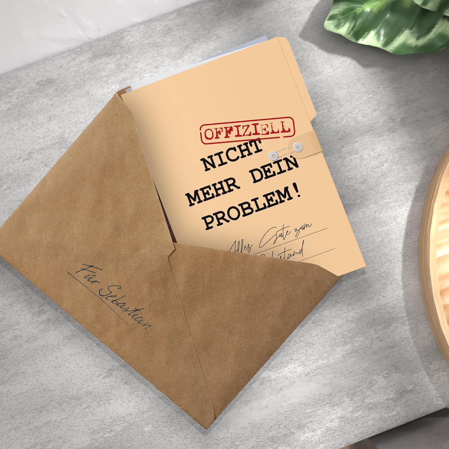 Thumbnail 5 de Holzkarte Ruhestand 3D 🎁