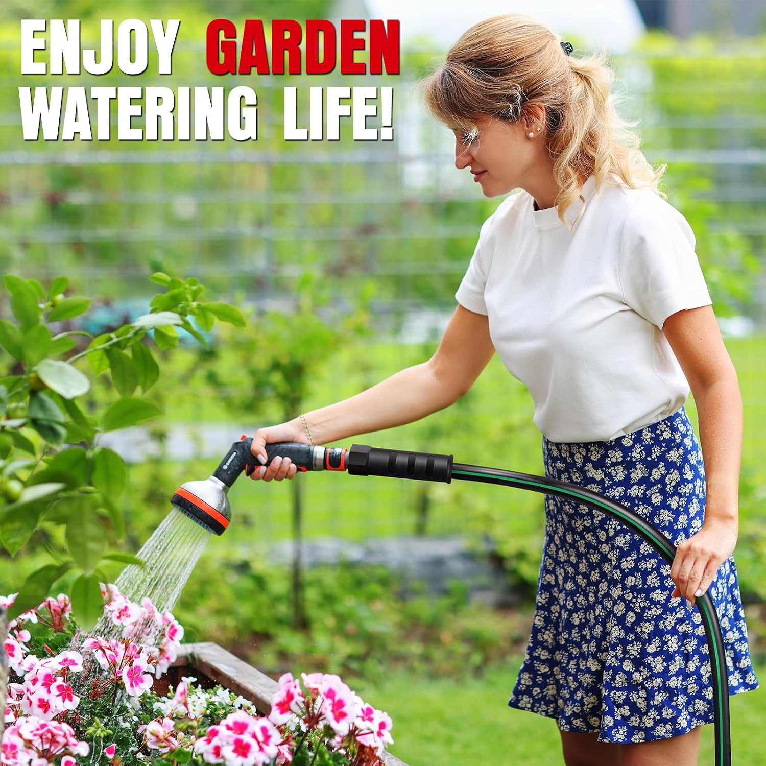 Thumbnail 6 de Heavy Duty Garden Hose 25ft: NON-EXPANDABLE, Kink-Resistant & Leakproof with Copper Fittings