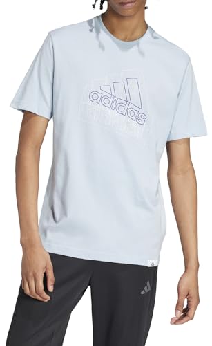 Thumbnail 2 de adidas Hombre Tech BOS Graphic Tee - Wonder Blue 🌟