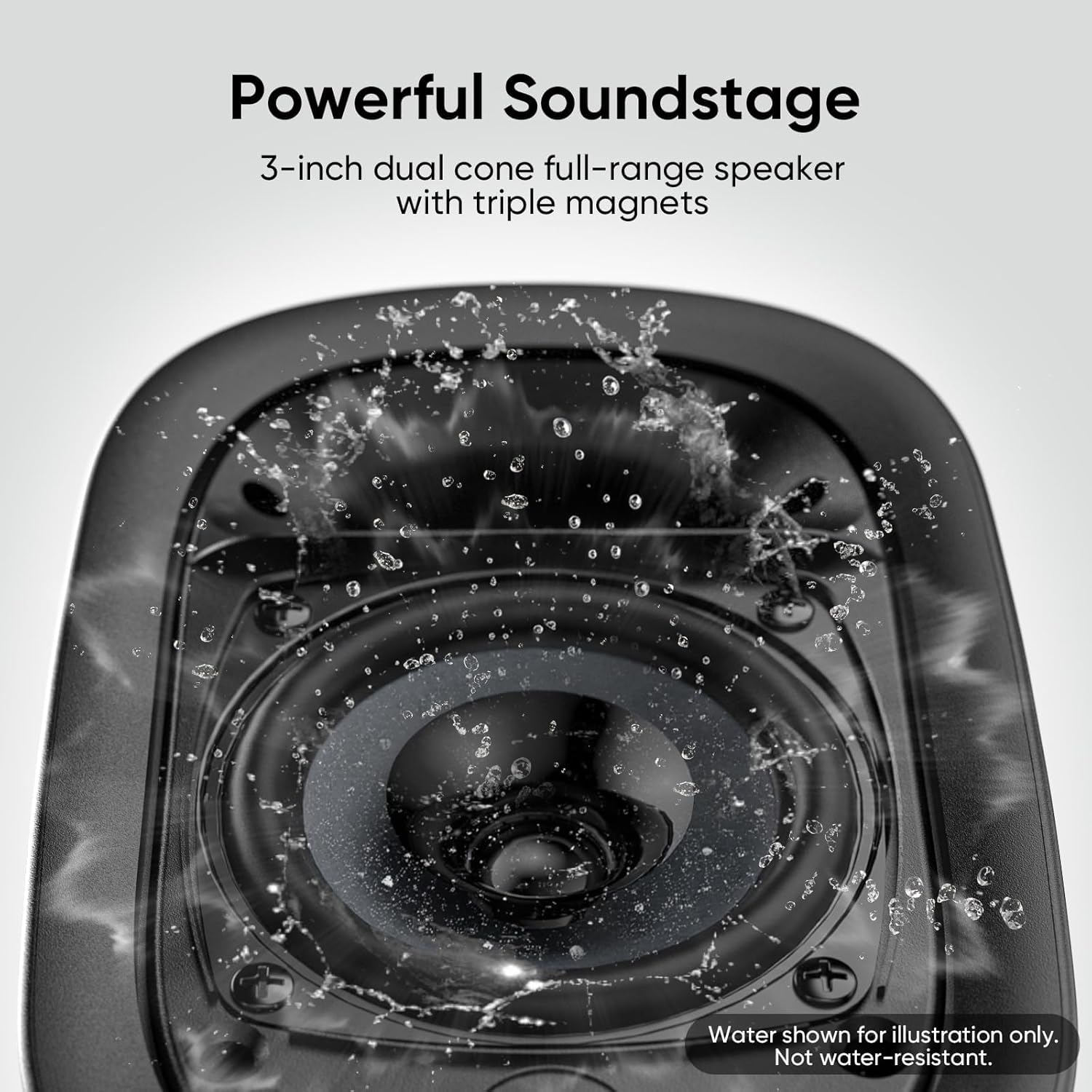 Detalle 2 de Saiyin Active Bluetooth Bookshelf Speakers (40W) with 3-inch woofers and optical/TV-ARC for turntable, PC and TV (pair)