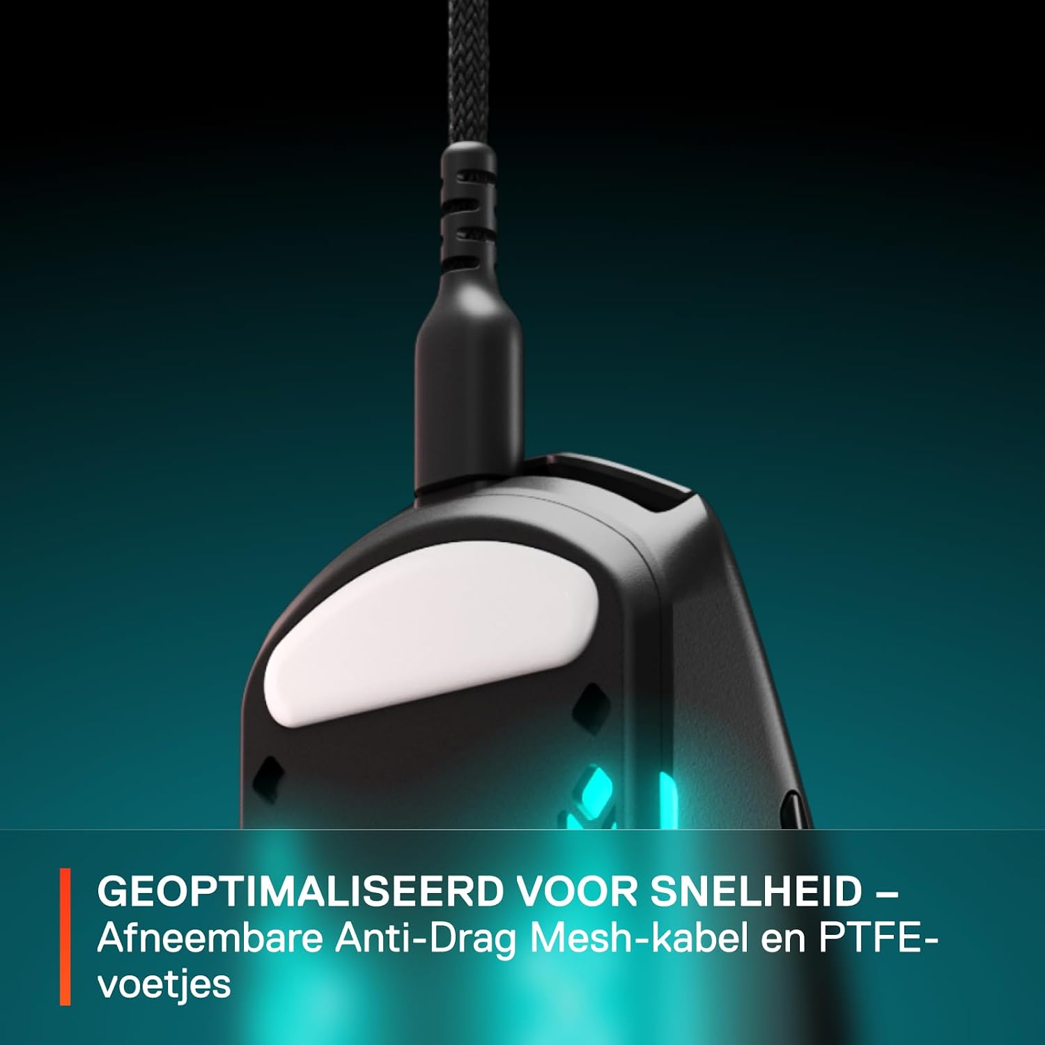 Thumbnail 5 de SteelSeries Aerox 3 62599 Onyx geperforeerde RGB-gamingmuis, 8.500 DPI, IP54