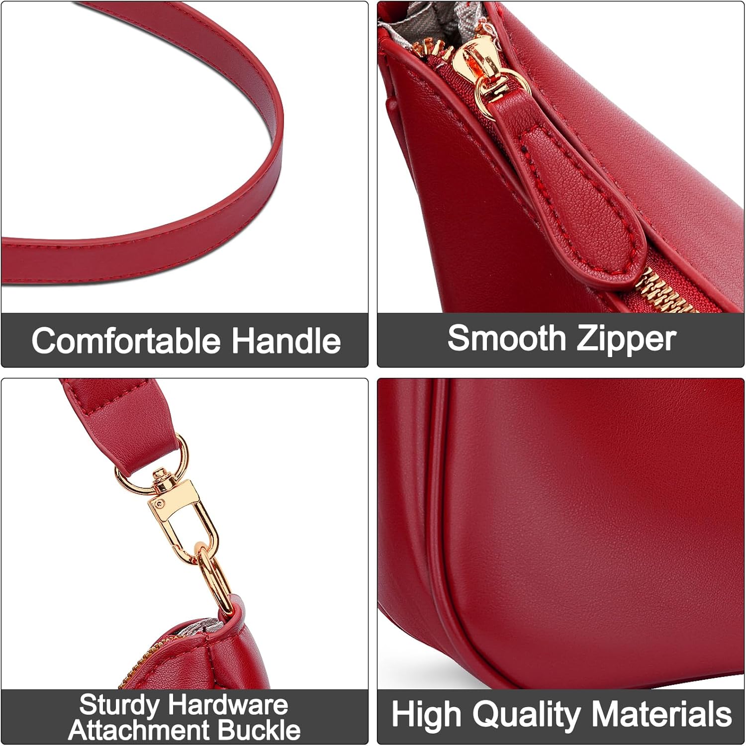 Thumbnail 2 de KKXIU Shoulder Bag for Women: Cute Hobo Purse with Retro Charm and Versatile Straps
