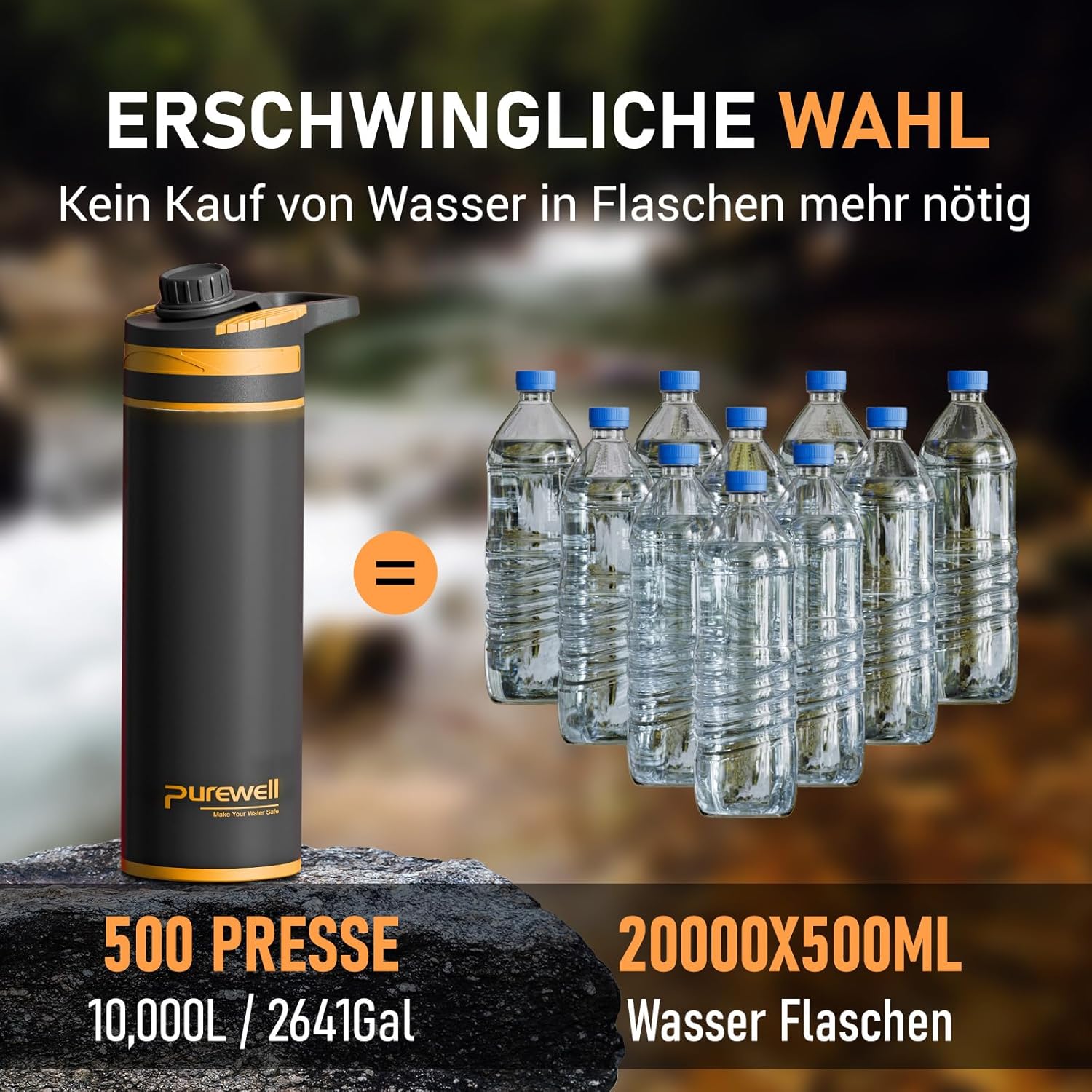 Thumbnail 4 de Purewell Gourde Filtrante Outdoor 500ml