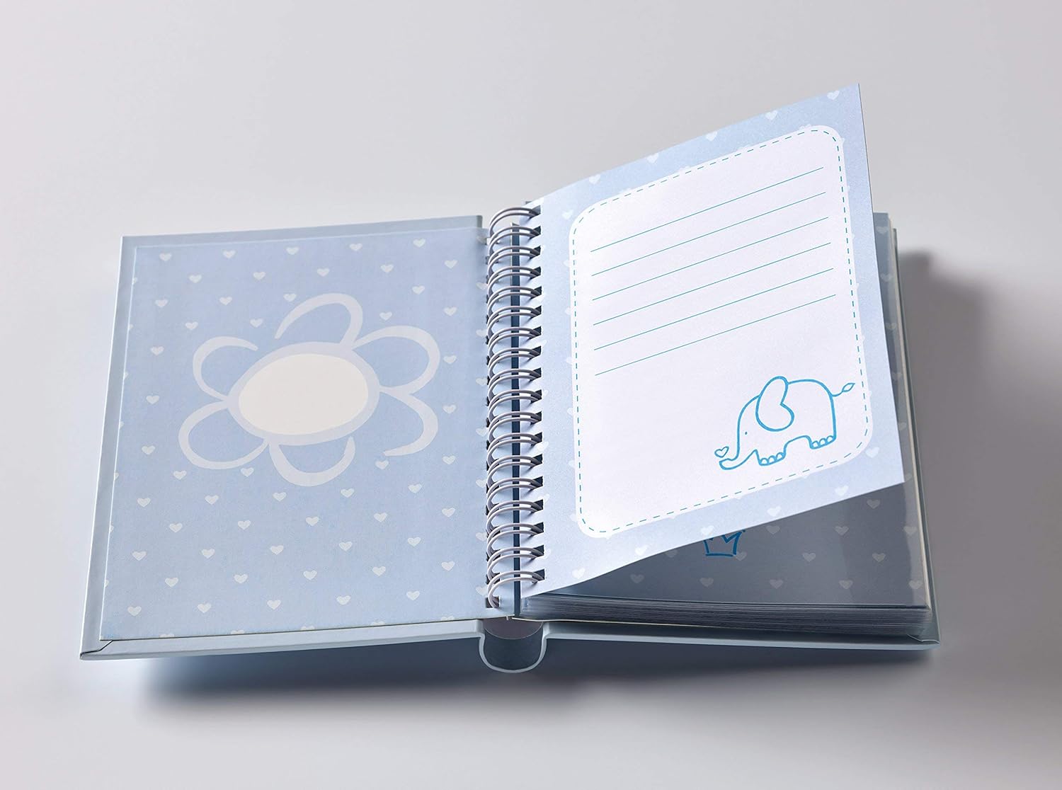Detalle de walther design Babyalbum UK-148-R Rosa – 28 × 25 cm mit Prägung, 50 Seiten und CD-/Negativarchiv