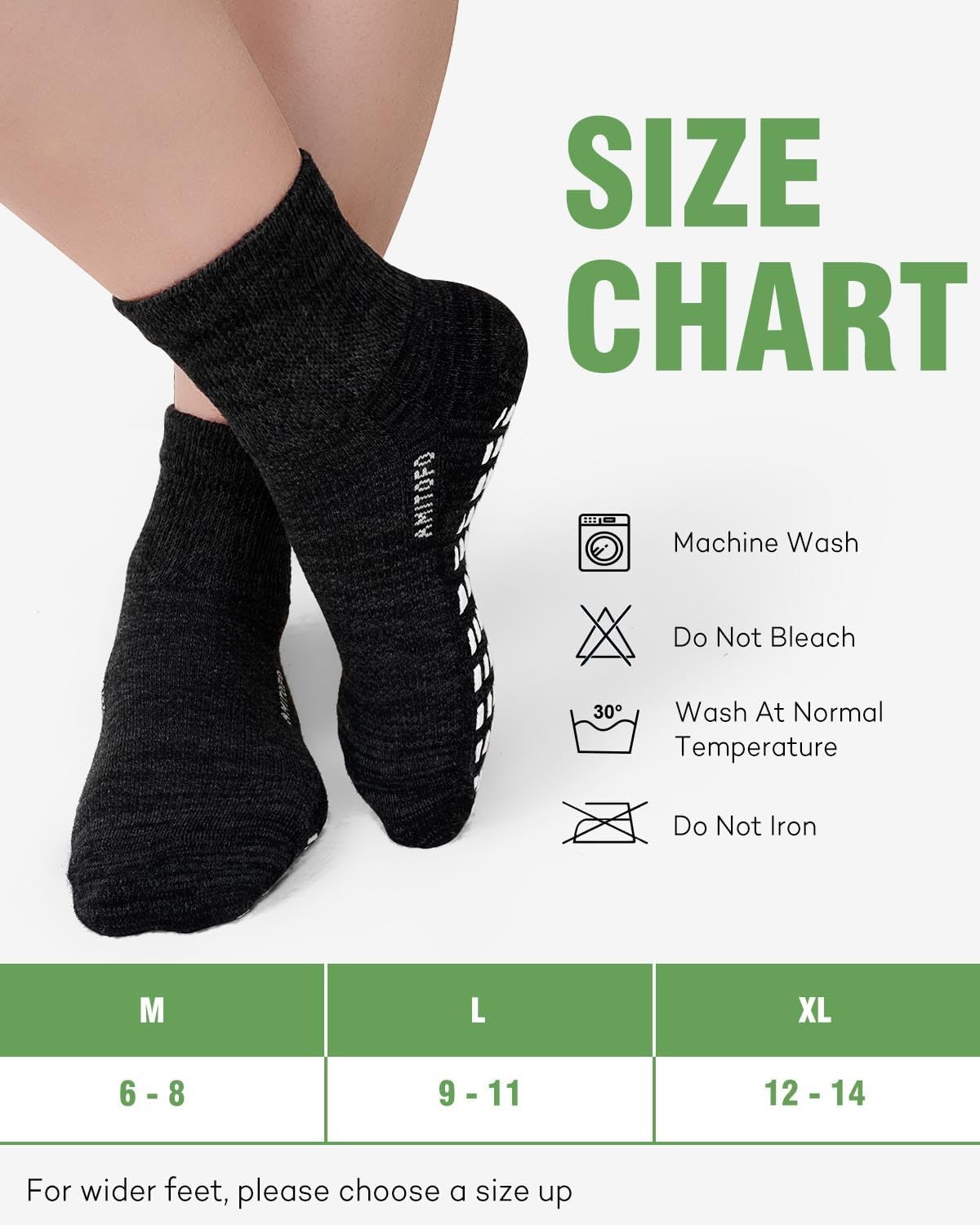 Thumbnail 5 de ZFSOCK Diabetic Non-Slip Bamboo Socks for Women
