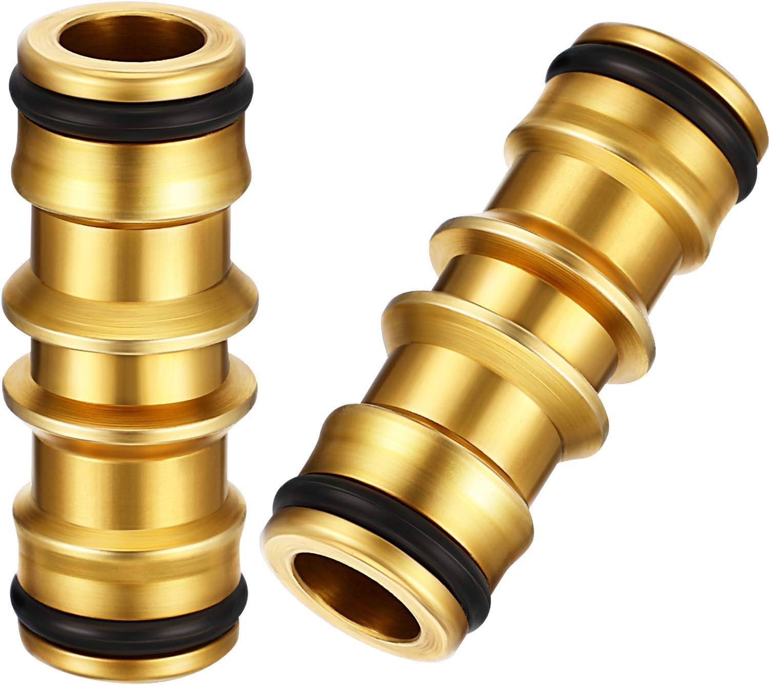 Thumbnail 1 de Hydrogarden 6er Pack Schnellkupplungen & doppelte Schlauchkupplungen (Messing) für 1/2-Zoll Gartenschläuche