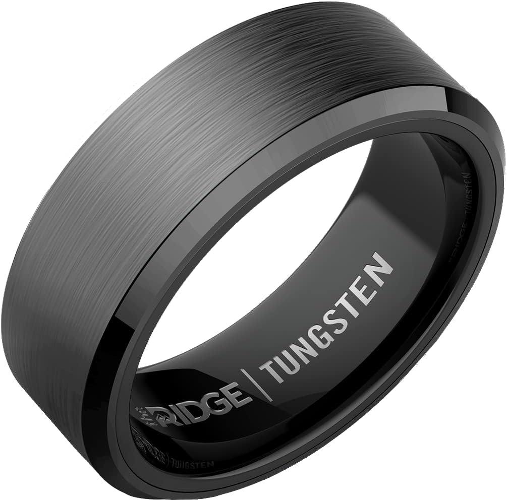 Detalle de The Ridge Tungsten Wedding Band, Size 12