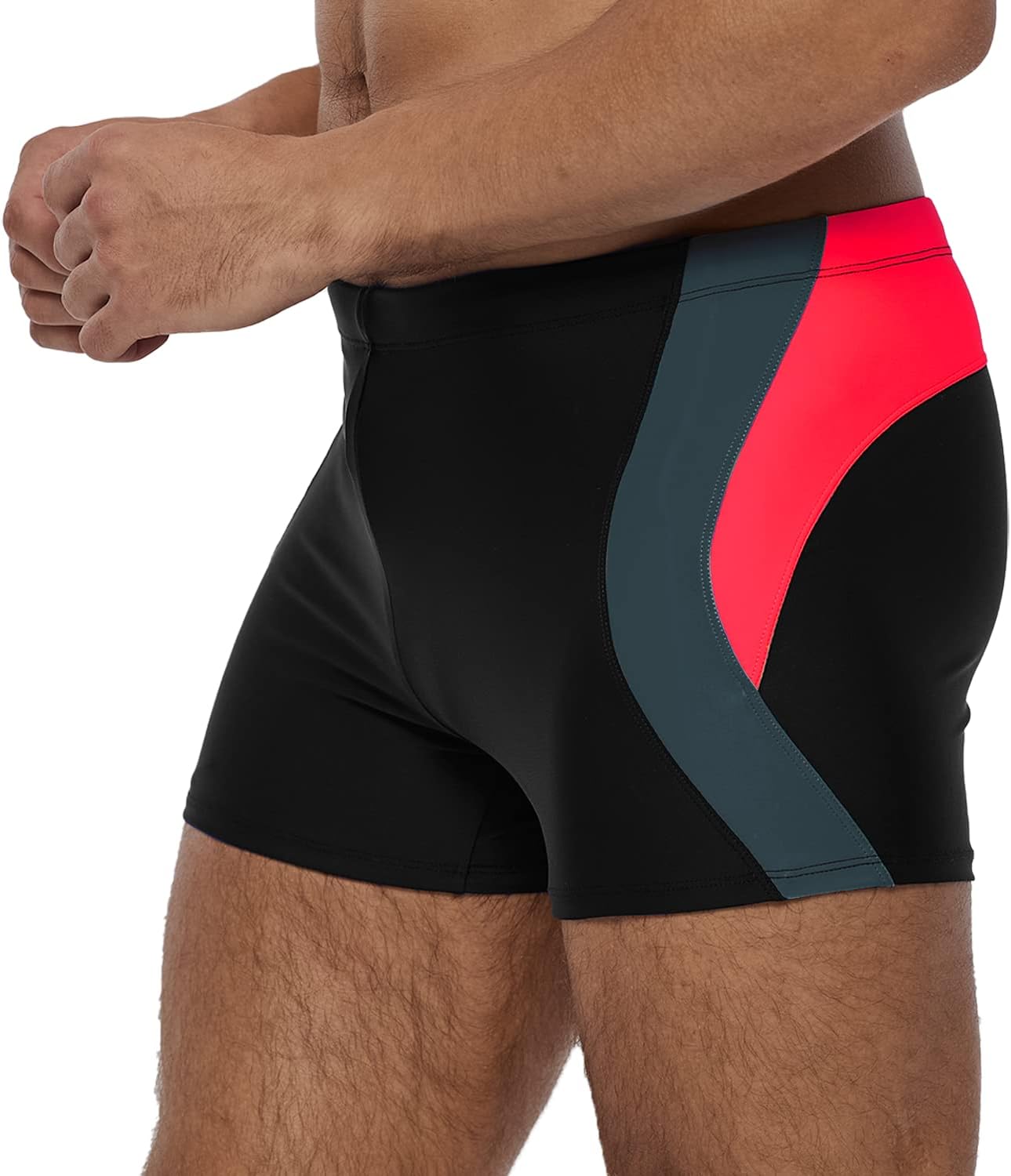 Detalle de Arcweg Badehose Herren Eng Kurz Badeshorts mit Tunnelzug – Schnelltrocknend, elastisch und komfortabel