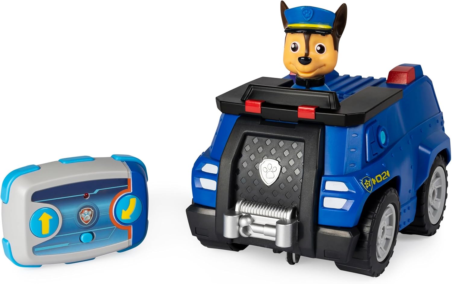 Detalle de Paw Patrol - Véhicule RC Chase (Chase la police) - Voiture télécommandée officielle Pat Patrouille
