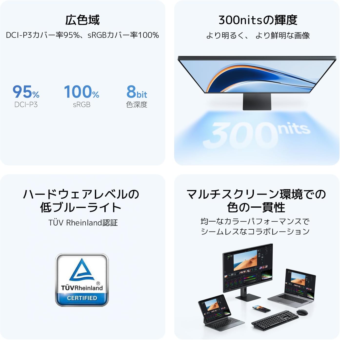 Detalle de Xiaomi A27Qi 27インチ QHDモニター、120Hz・IPS・広色域対応