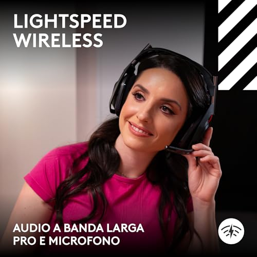 Detalle 2 de Logitech G Astro A50 Wireless + Base: cuffie gaming LIGHTSPEED per Xbox, PS5, PC/Mac e Nintendo Switch