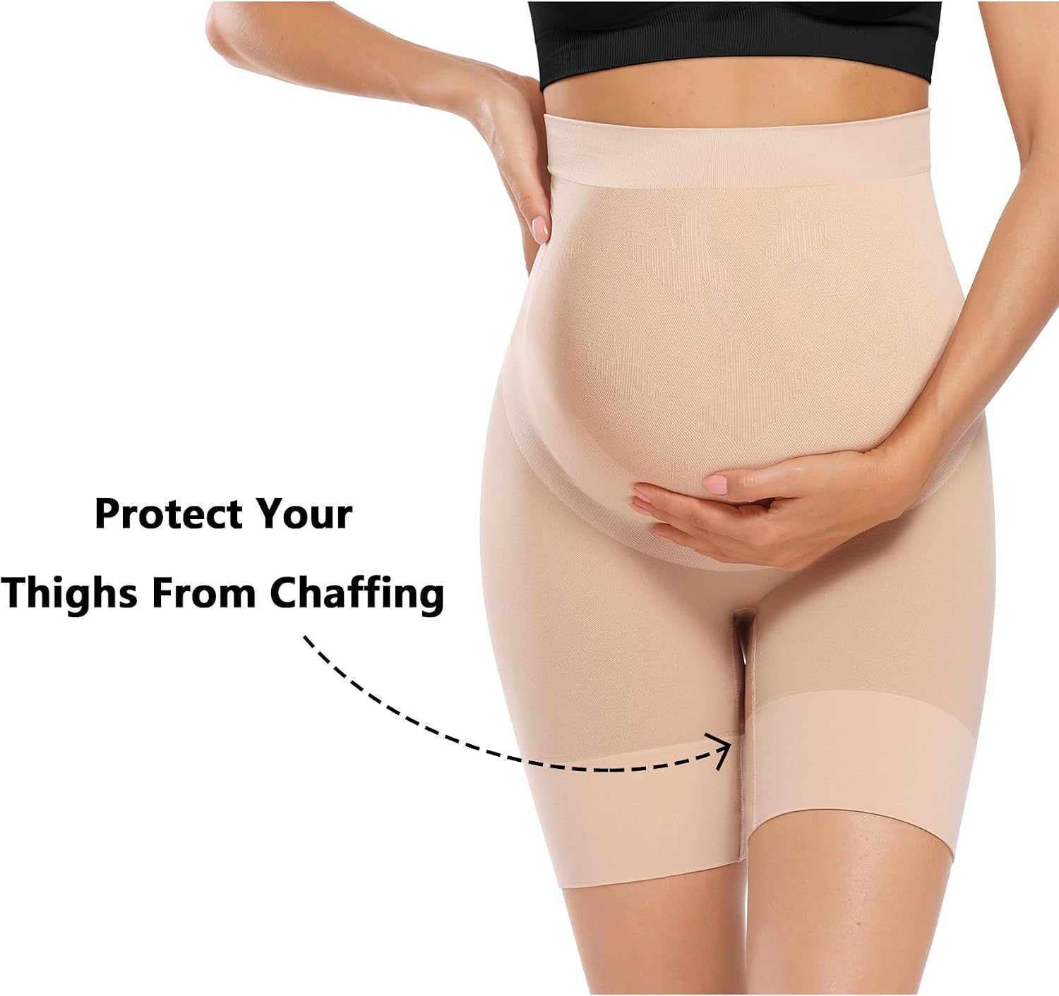 Detalle 2 de Peauty Baby Bump Maternity Shapewear High Waisted Mid-Thigh