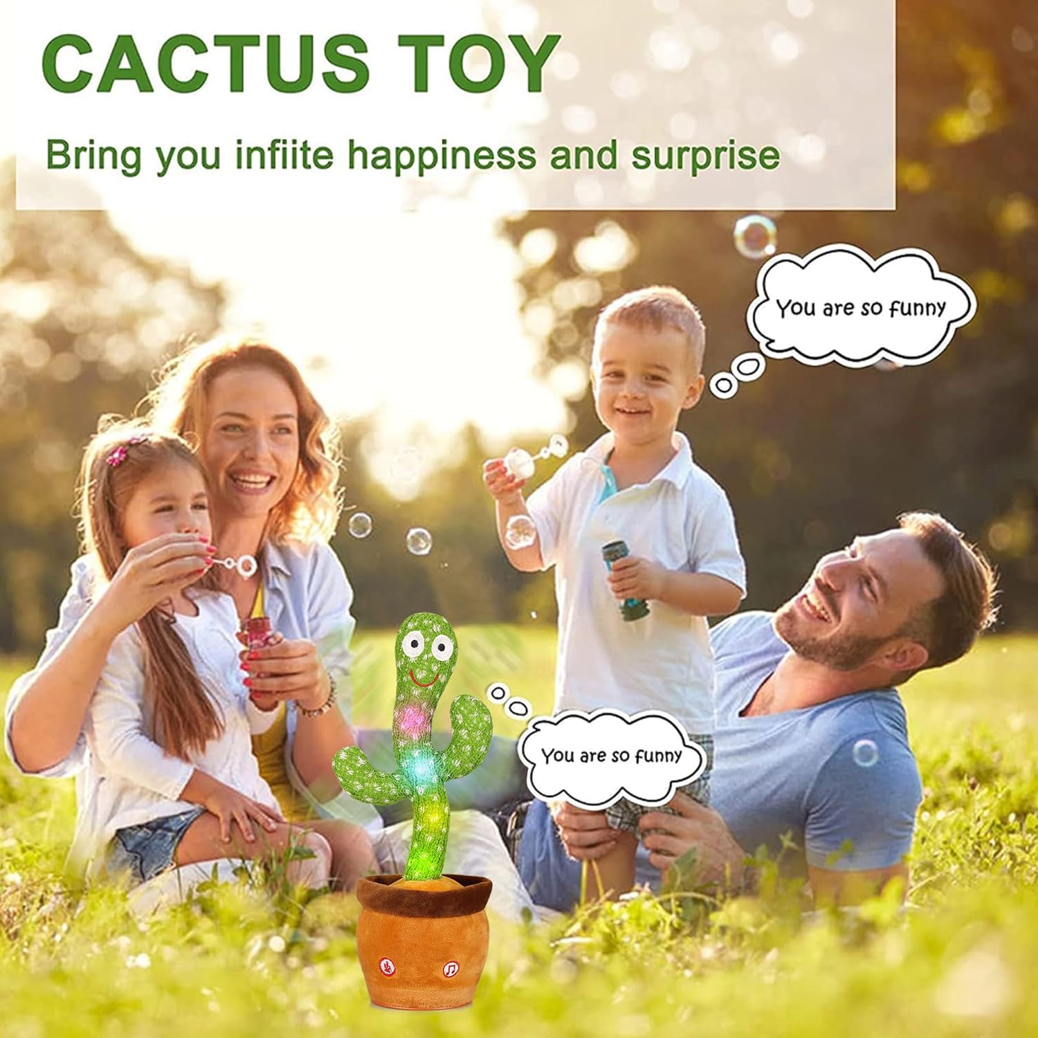 Thumbnail 6 de Edencomer Dancing Talking Cactus Toy