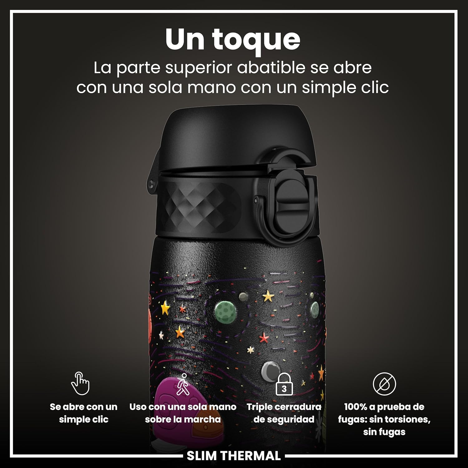Detalle de ion8 Botella de Agua Inox 600ml 💧 Sin Aislamiento y Segura