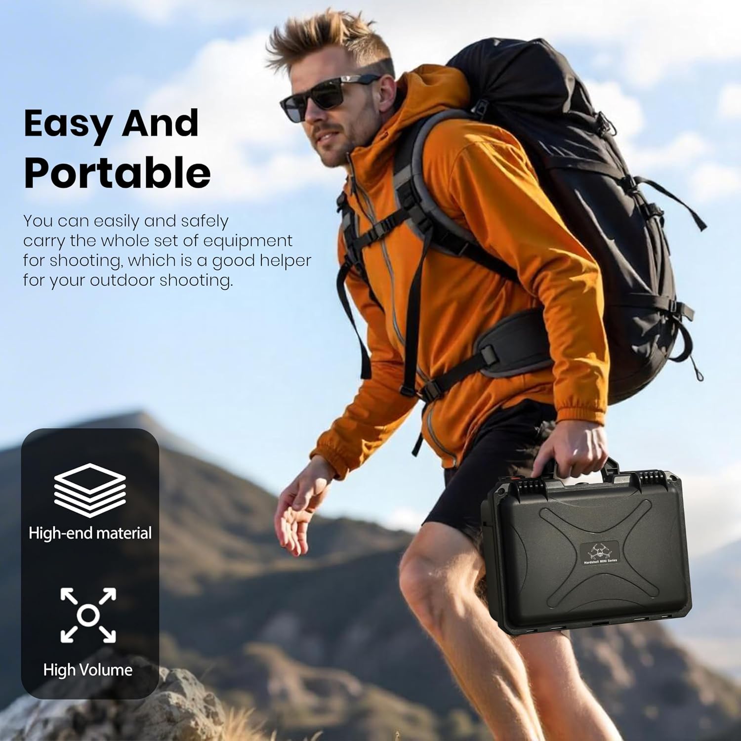 Detalle 2 de STARTRC Mini 5 Pro i Mini 4 ProCase – twarde etui z PP, 37 × 28 × 13 cm