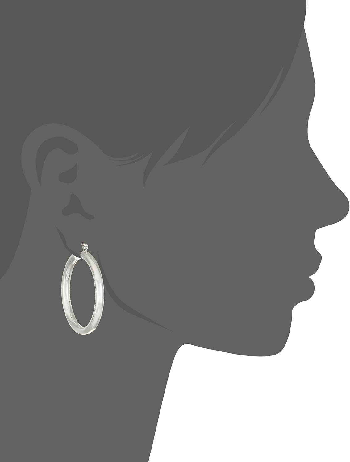 Detalle 2 de Nine West Hoop Earrings, 1.5-Inch
