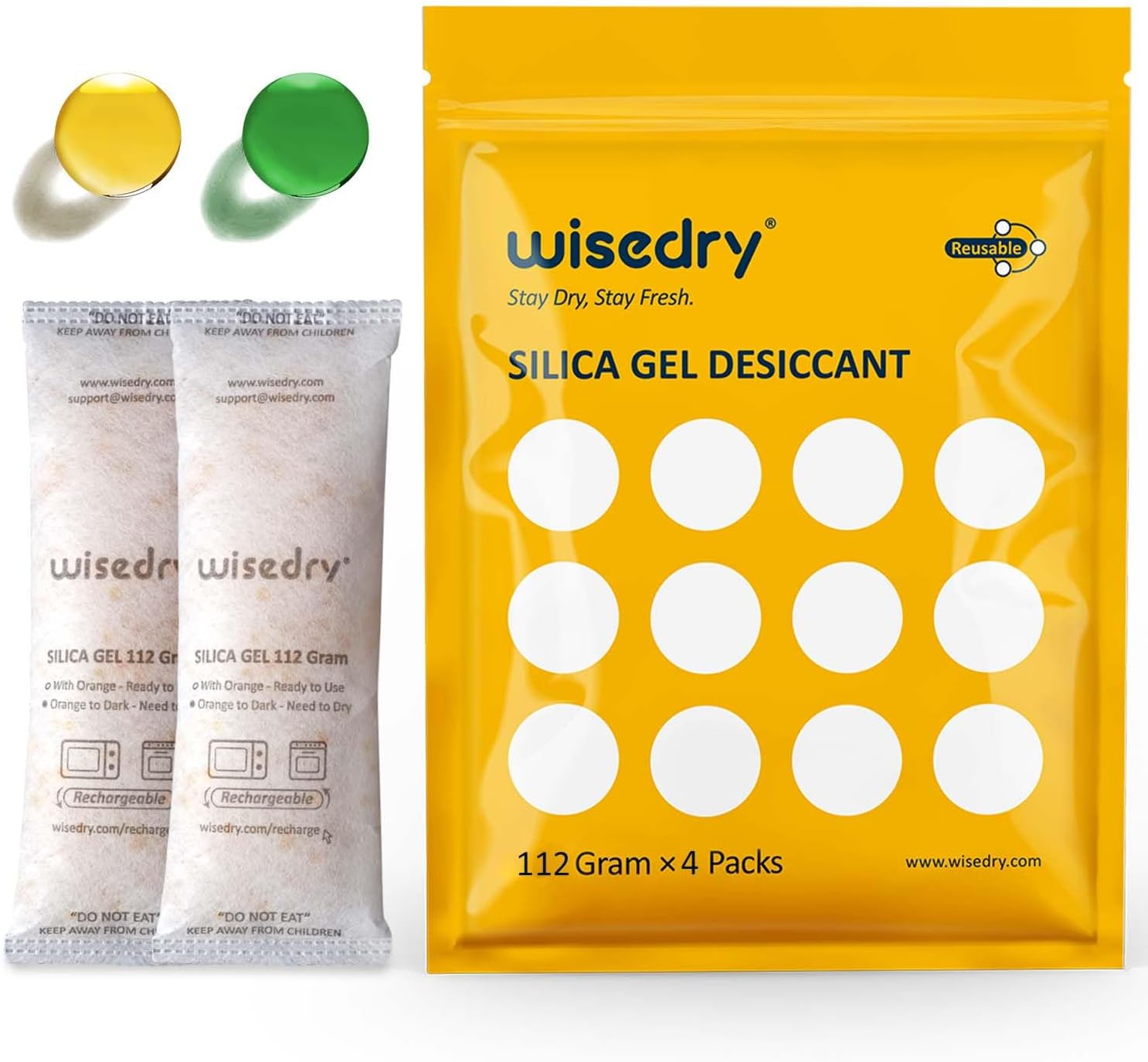 Wisedry Sachets gel de silice 112 g