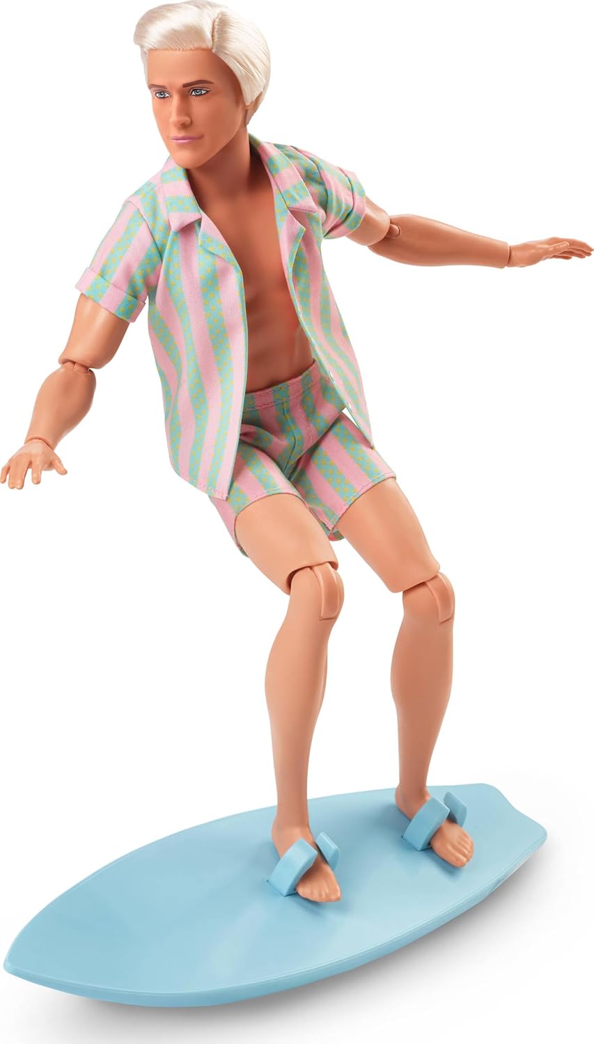 Thumbnail 2 de Ken muñeco Barbie con conjunto de playa y tabla de surf 🏄