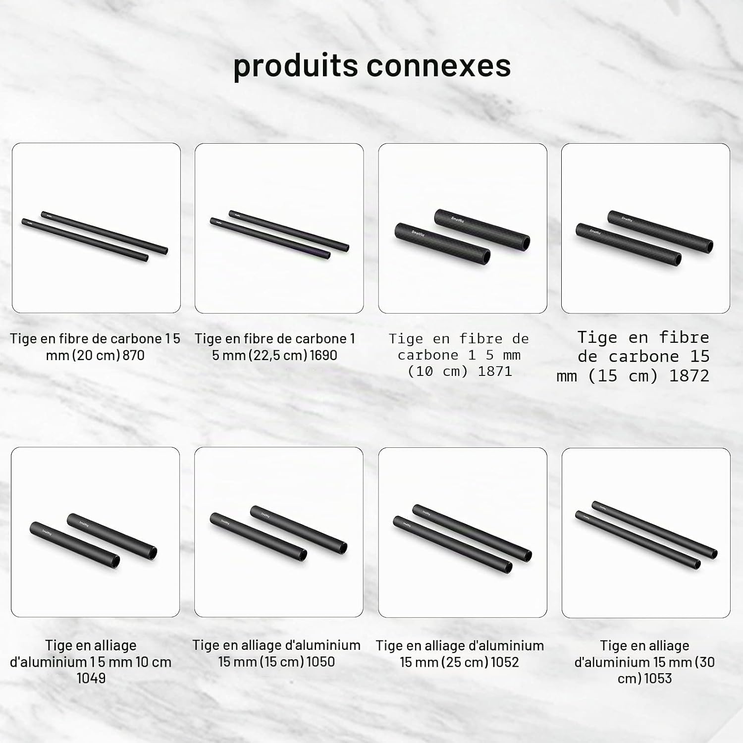 Thumbnail 4 de SMALLRIG 15 mm Dual Rod Clamp 90° pour tige