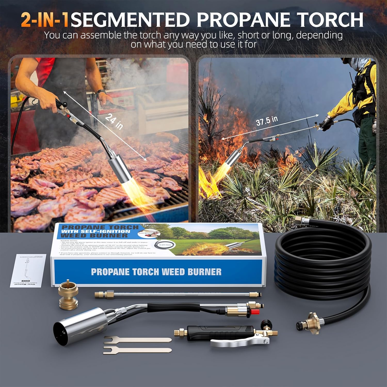 Thumbnail 4 de SEVENMEET Weed Torch with 11.5 ft Hose
