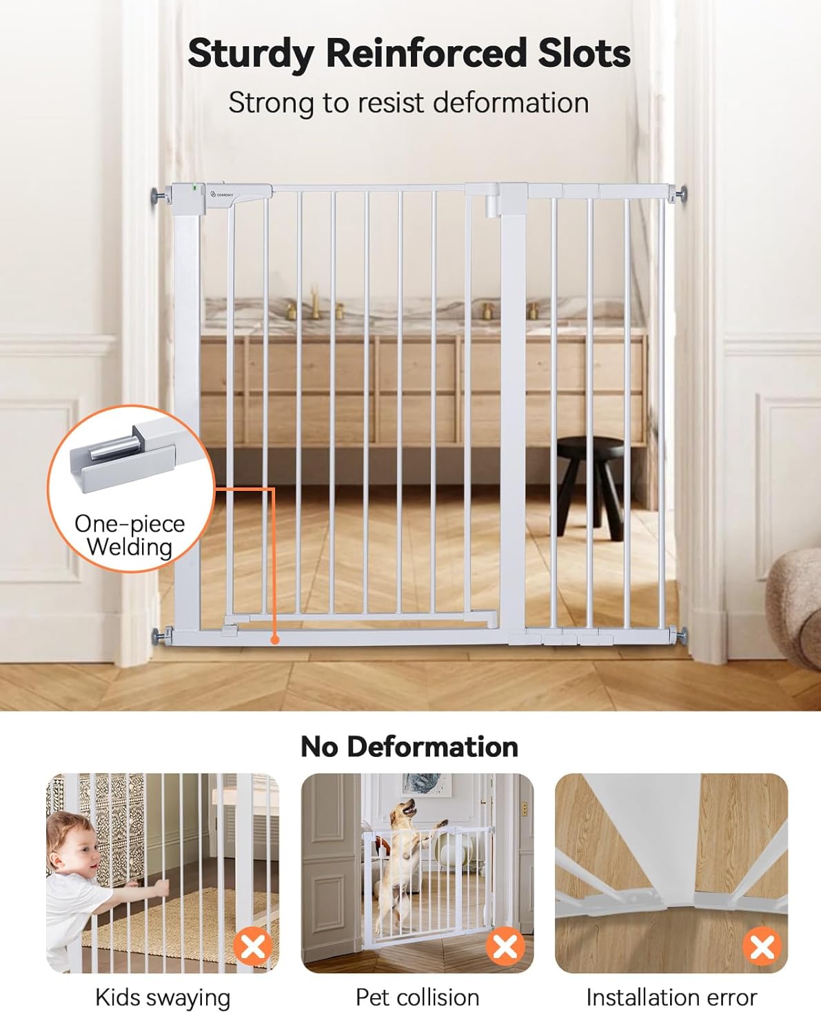Detalle de COMOMY Sicherheitsgitter 91,5 cm für Treppe