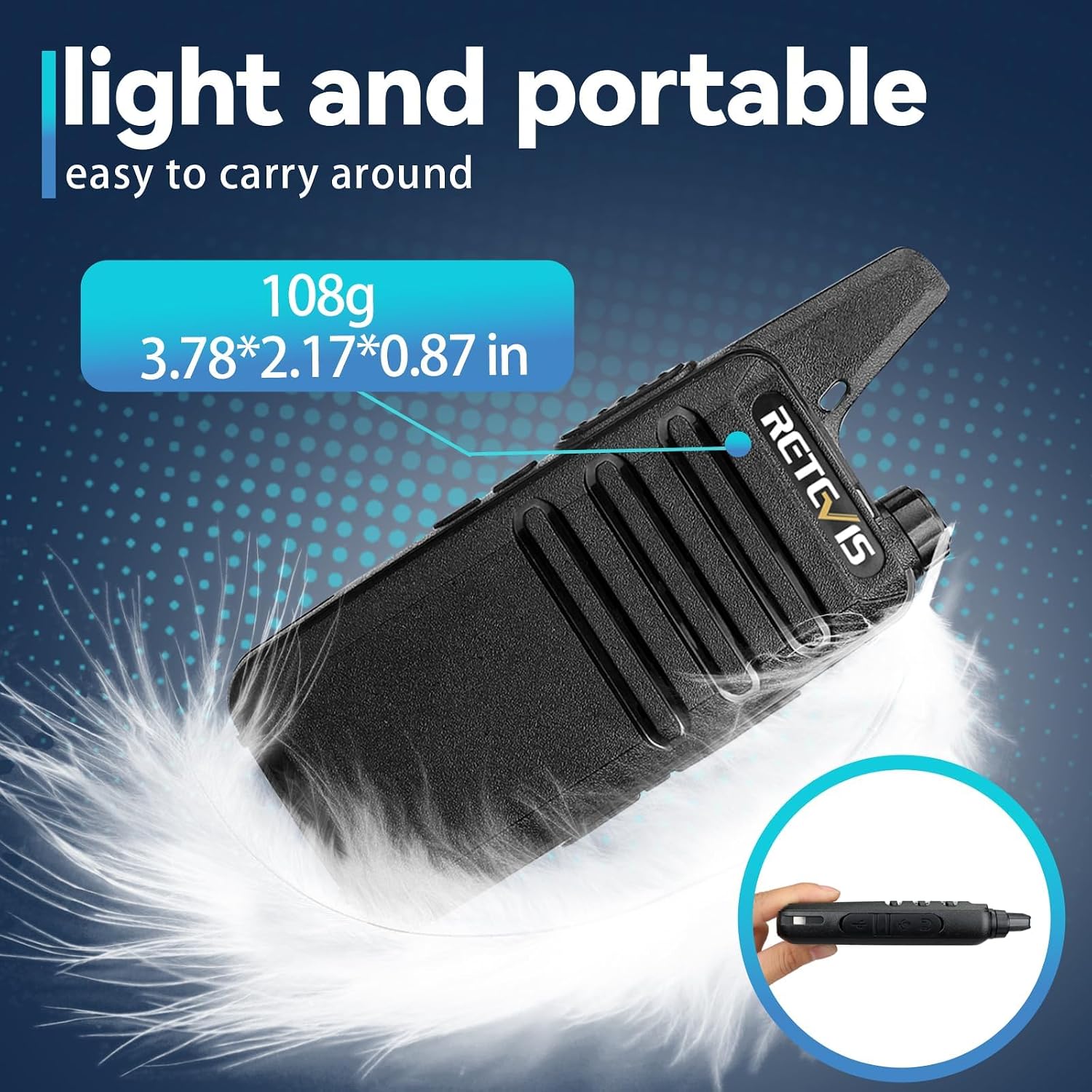 Detalle de Retevis Walkie-Talkies, 6-Pack
