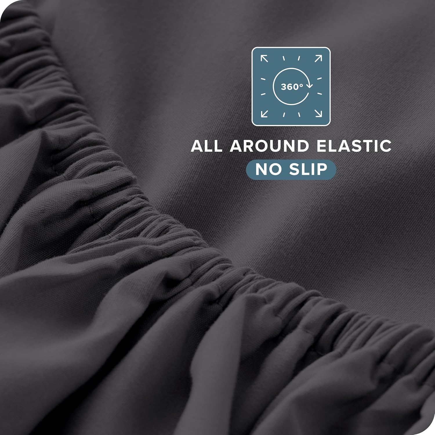 Thumbnail 5 de Bare Home King Sheet Set (1800) — Ultra-Soft Microfiber, Double Brushed, Deep Pockets, 4-Piece Set (Forged Iron Grey)