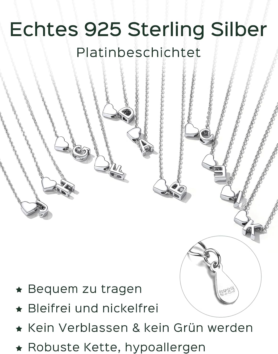 Thumbnail 4 de ChicSilver 925 Silber Kette 40 cm