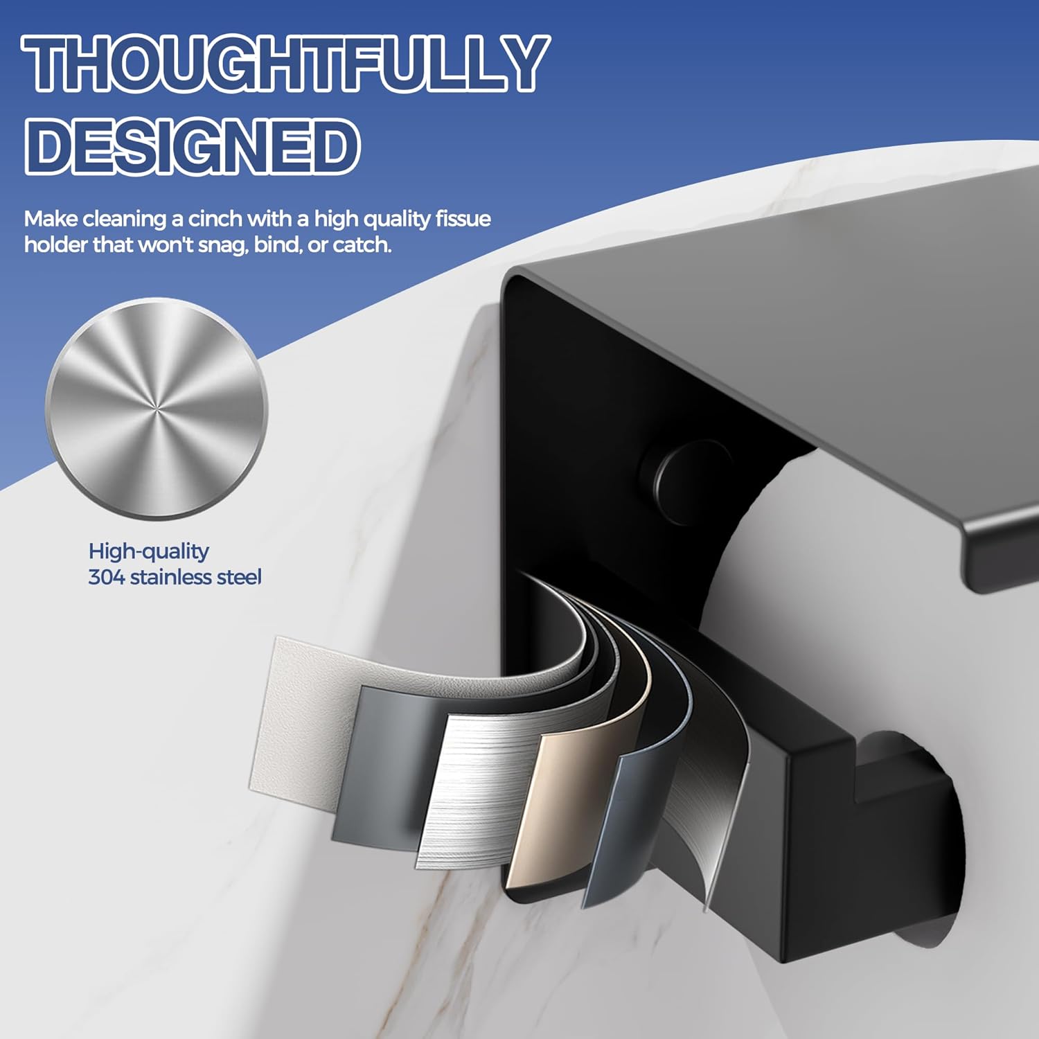 Thumbnail 4 de Aikzik Klopapierhalter ohne Bohren