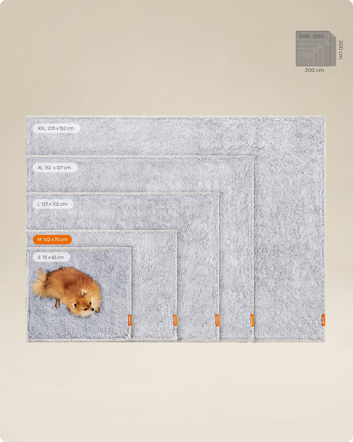 Thumbnail 4 de Feandrea Long Waterproof Dog Blanket 102×73 cm