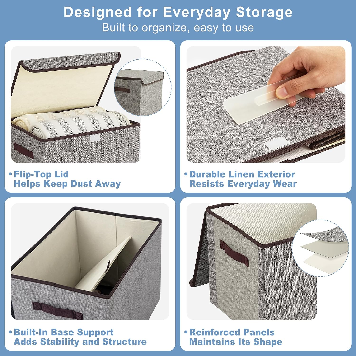Thumbnail 5 de Bagnizer Large 42 Quarts storage bin