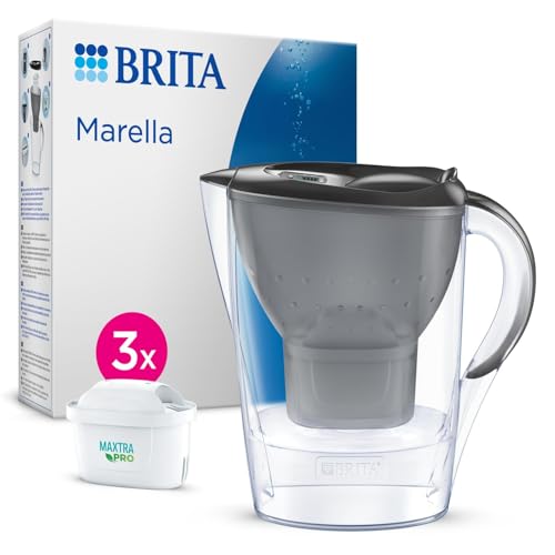 Detalle de BRITA Marella 2,4 L Gris avec 3 cartouches MAXTRA PRO All-in-One — Emballage Durable