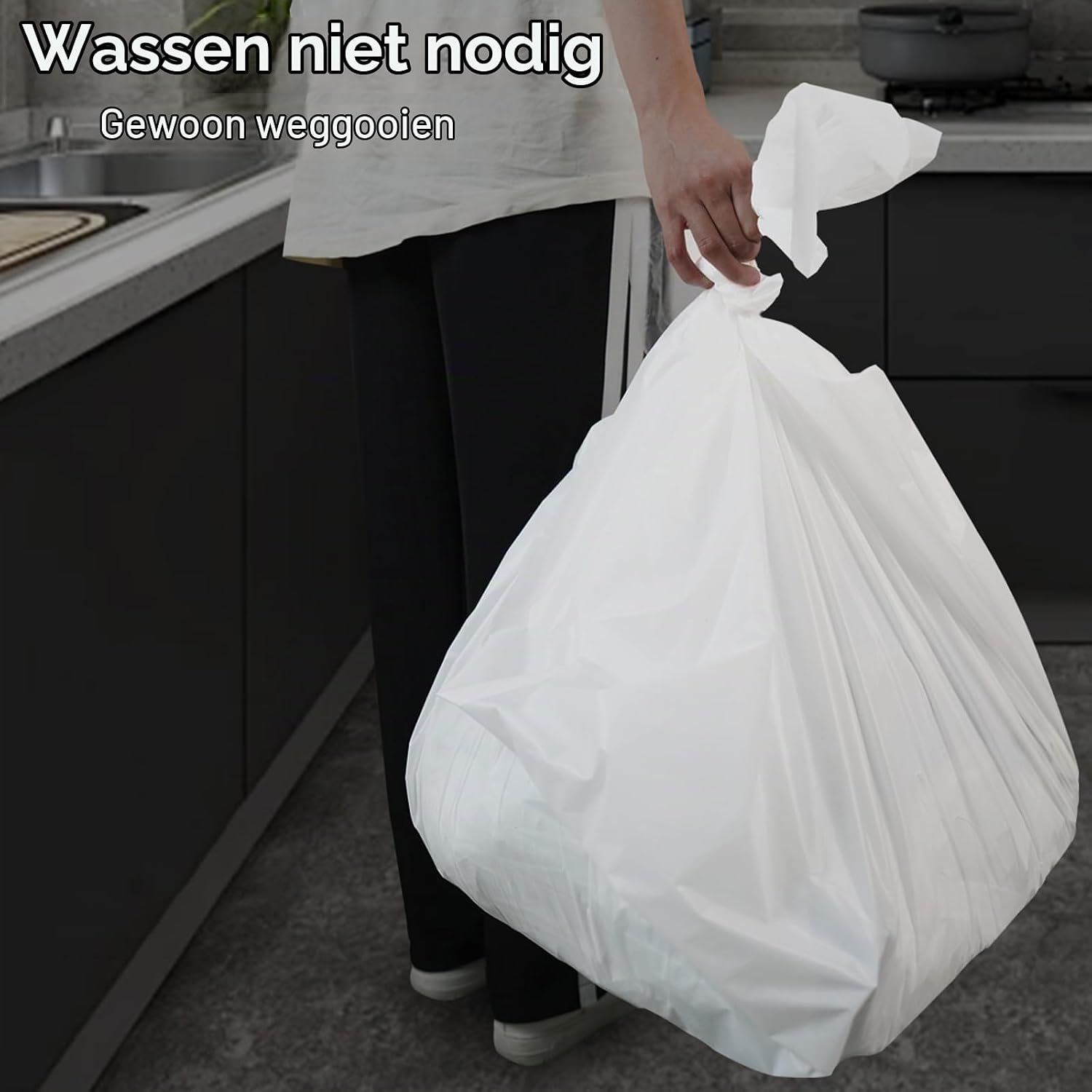 Detalle 2 de KAshack wit PEVA-tafelkleed, rechthoekig 137 x 274 cm, 10 stuks