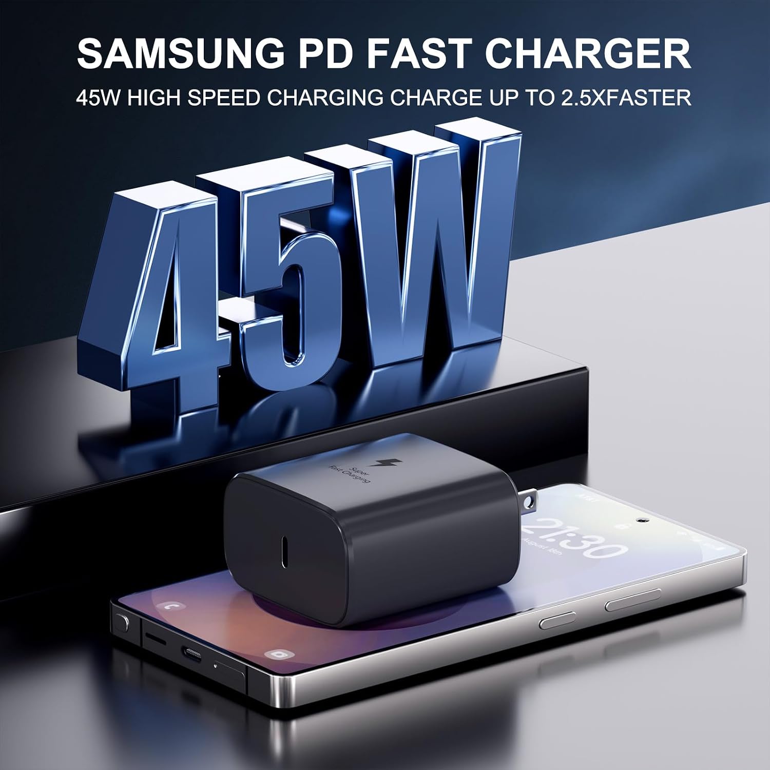 Detalle 1 de LKBeau XHD-PD45W 45W USB-C Wall Charger with PPS Fast Charging