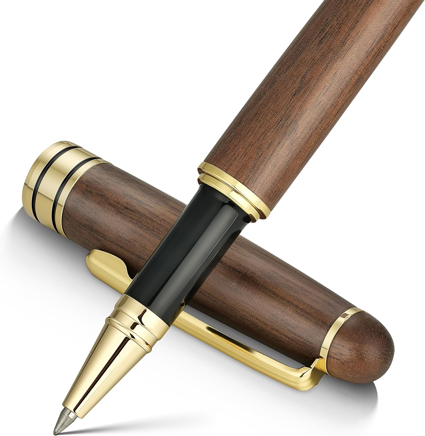 BEILUNER Set di Penne a Sfera di Lusso in Legno Noce – Scrittura elegante per ufficio executive